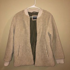 Abercrombie & Fitch full zip Sherpa jacket